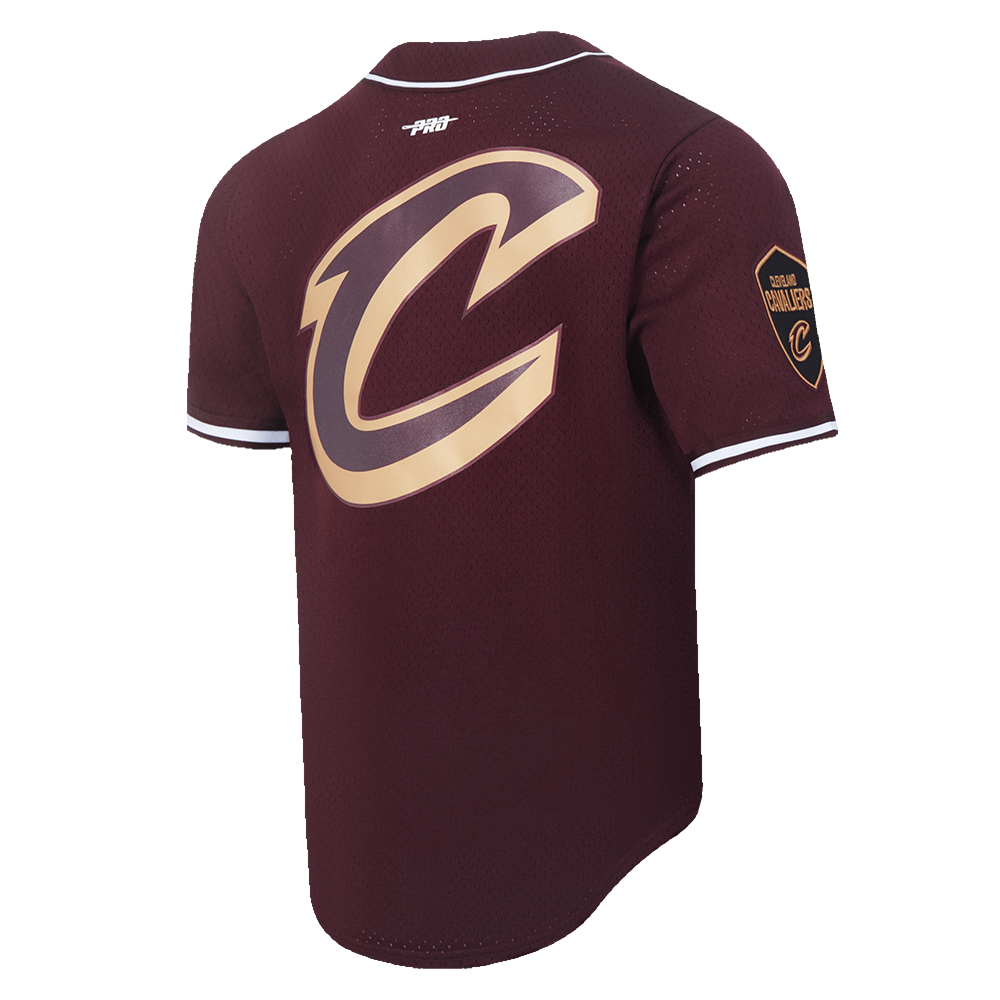 NBA CLEVELAND CAVALIERS CLASSIC CHEMISE BOUTONNÉE EN FILET POUR HOMME (LIE-DE-VIN)