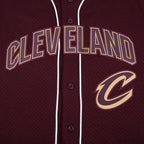 NBA CLEVELAND CAVALIERS CLASSIC CHEMISE BOUTONNÉE EN FILET POUR HOMME (LIE-DE-VIN)