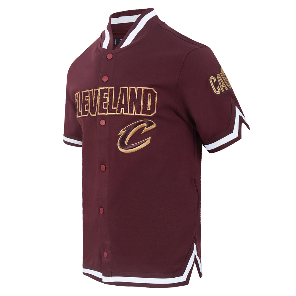 NBA CLEVELAND CAVALIERS CLASSIC MEN'S PRO SS DOUBLE KNIT JACKET  (WINE)