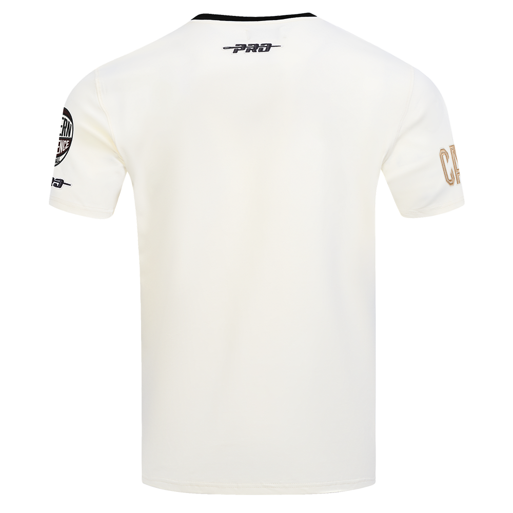 NBA CLEVELAND CAVALIERS MODERN ORIGINALS MEN'S RINGER TEE (EGGSHELL/ BLACK)