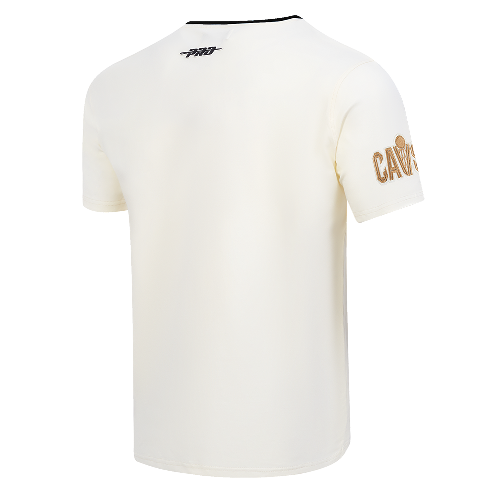 NBA CLEVELAND CAVALIERS MODERN ORIGINALS MEN'S RINGER TEE (EGGSHELL/ BLACK)