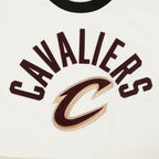 NBA CLEVELAND CAVALIERS MODERN ORIGINALS MEN'S RINGER TEE (EGGSHELL/ BLACK)