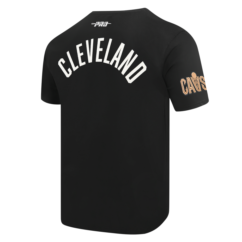NBA CLEVELAND CAVALIERS MODERN ORIGINALS T-SHIRT EN JERSEY SIMPLE POUR HOMME (NOIR)