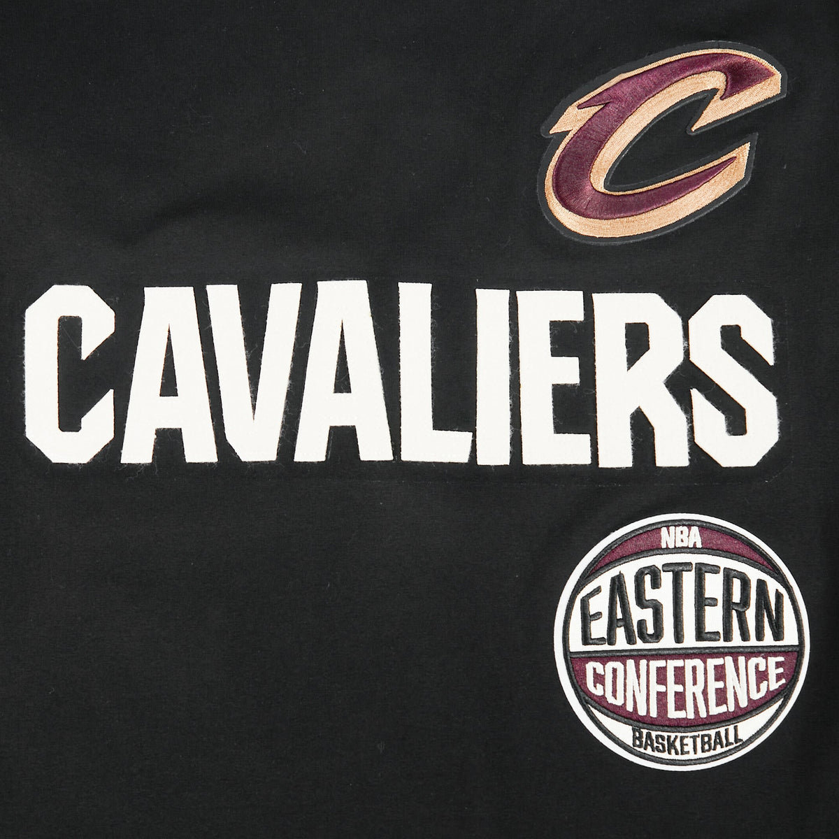 NBA CLEVELAND CAVALIERS MODERN ORIGINALS T-SHIRT EN JERSEY SIMPLE POUR HOMME (NOIR)