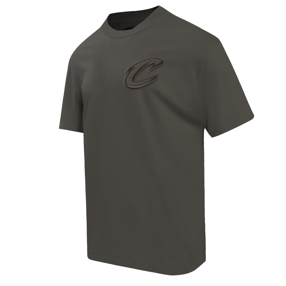 NBA CLEVELAND CAVALIERS NEUTRAL DROP SHOULDER MEN'S TEE (DARK TAUPE)