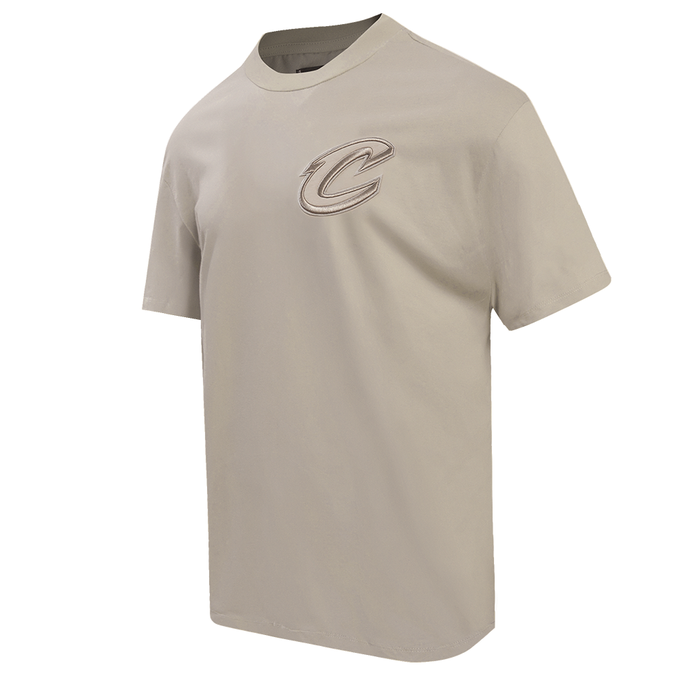 NBA CLEVELAND CAVALIERS NEUTRAL DROP SHOULDER MEN'S TEE (TAUPE)