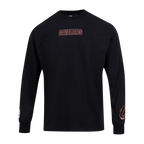 NBA CLEVELAND CAVALIERS WINGSPAN MEN'S DROP SHOULDER LS TEE (BLACK)