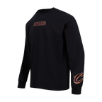 NBA CLEVELAND CAVALIERS WINGSPAN MEN'S DROP SHOULDER LS TEE (BLACK)