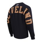 NBA CLEVELAND CAVALIERS WINGSPAN MEN'S DROP SHOULDER LS TEE (BLACK)