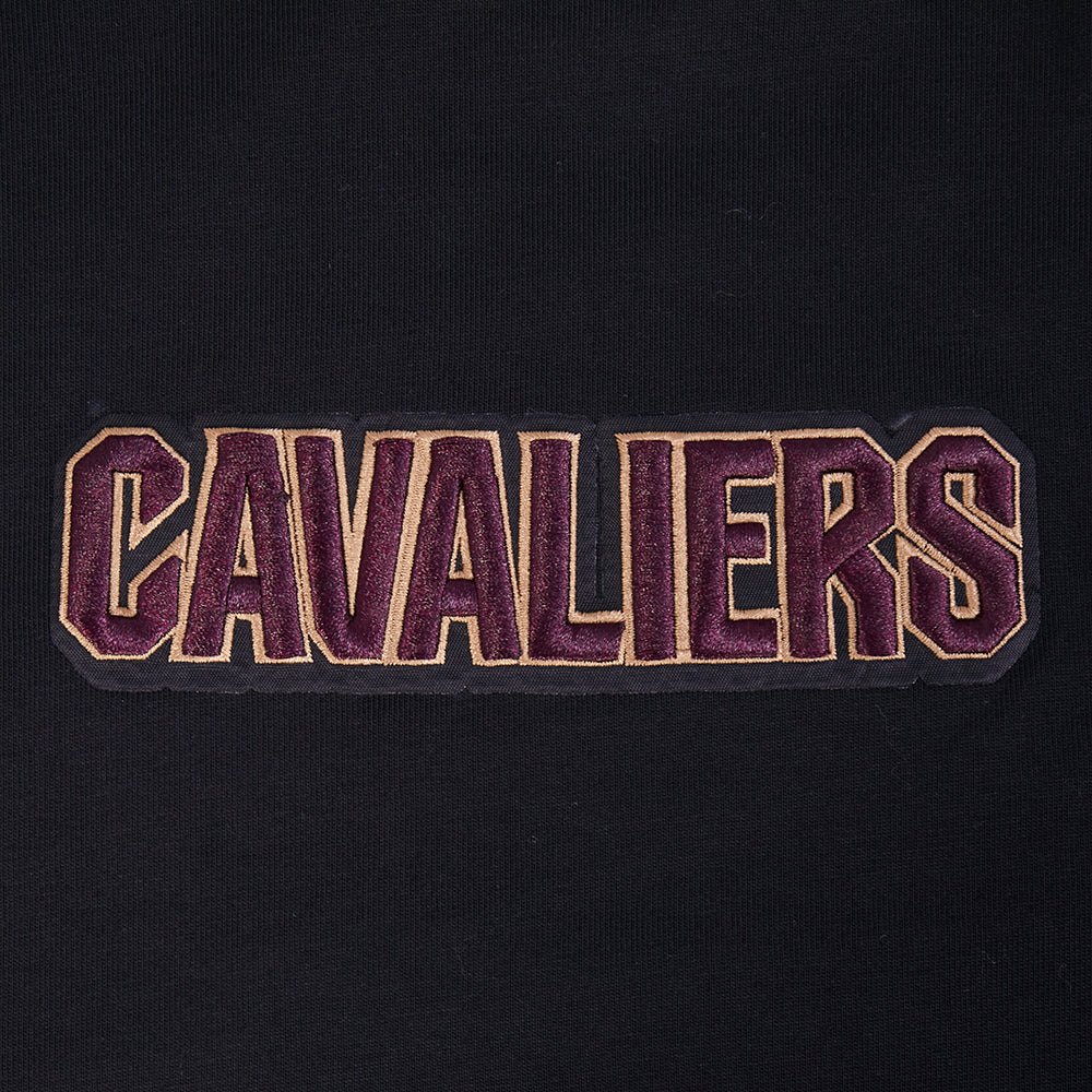 NBA CLEVELAND CAVALIERS WINGSPAN MEN'S DROP SHOULDER LS TEE (BLACK)