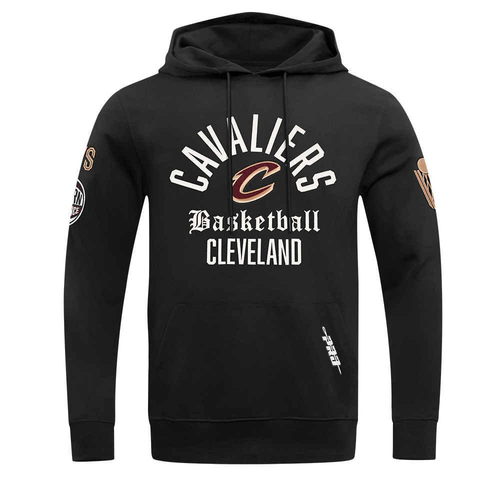 NBA CLEVELAND CAVALIERS MODERN ORIGINALS MEN'S FLC PO HOODIE (BLACK)