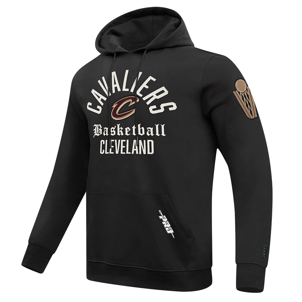 NBA CLEVELAND CAVALIERS MODERN ORIGINALS MEN'S FLC PO HOODIE (BLACK)