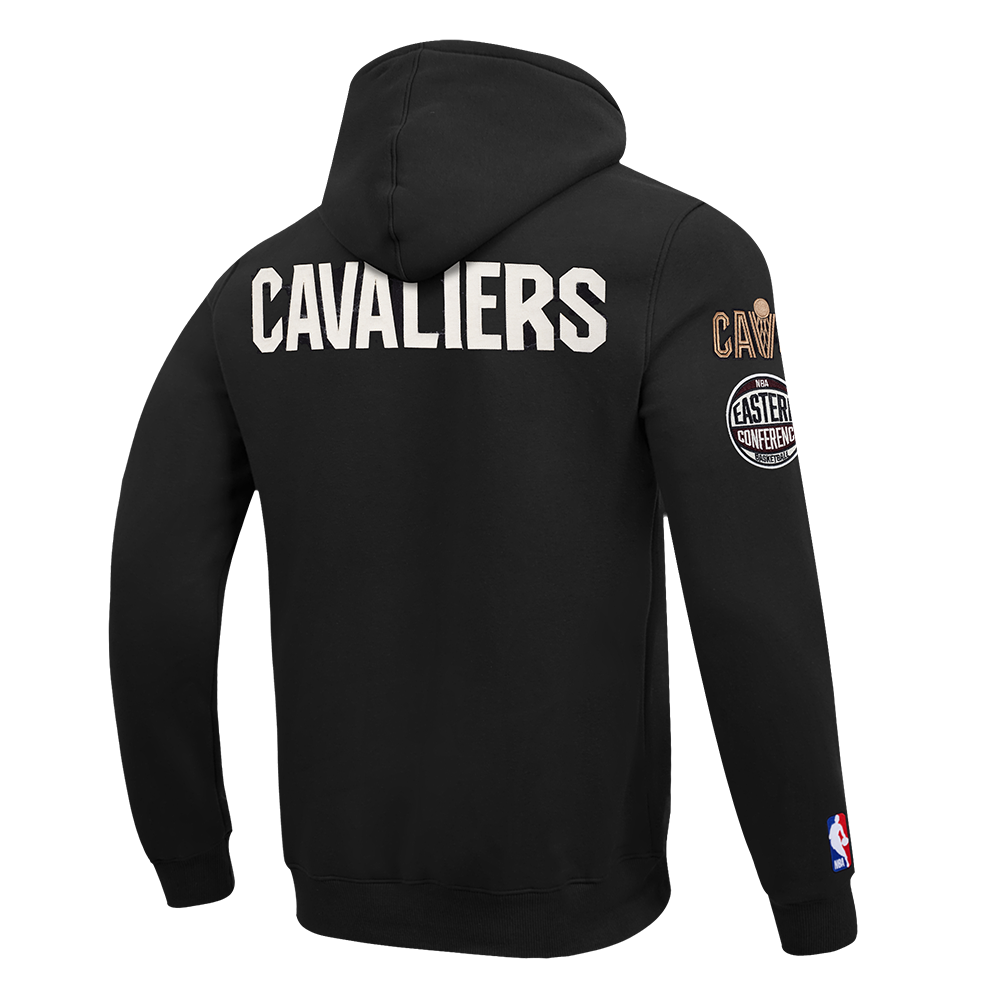 NBA CLEVELAND CAVALIERS MODERN ORIGINALS MEN'S FLC PO HOODIE (BLACK)