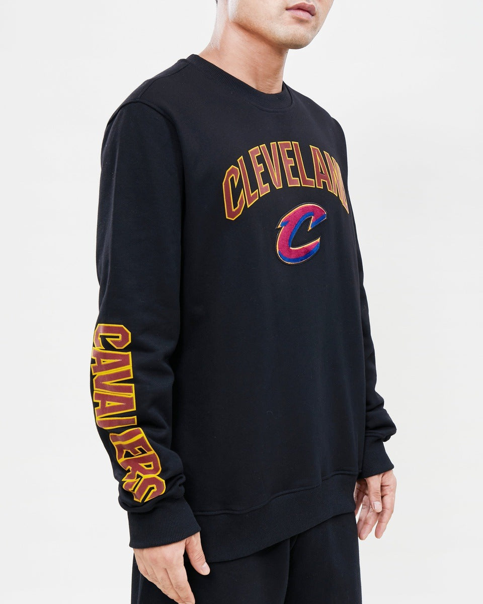 NBA CLEVELAND CAVALIERS CLASSIC MEN'S CREWNECK (BLACK)