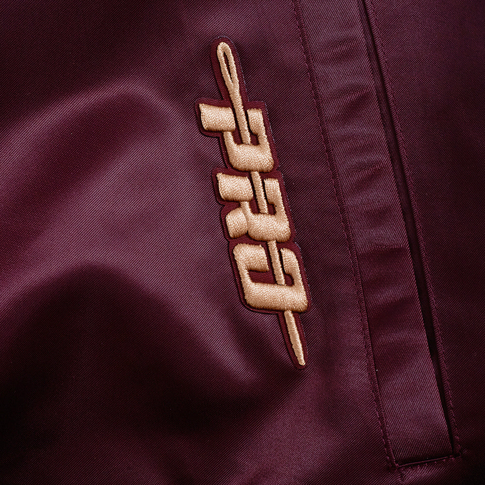 NBA CLEVELAND CAVALIERS BEST OF MEN'S RIB SATIN JACKET (WINE)