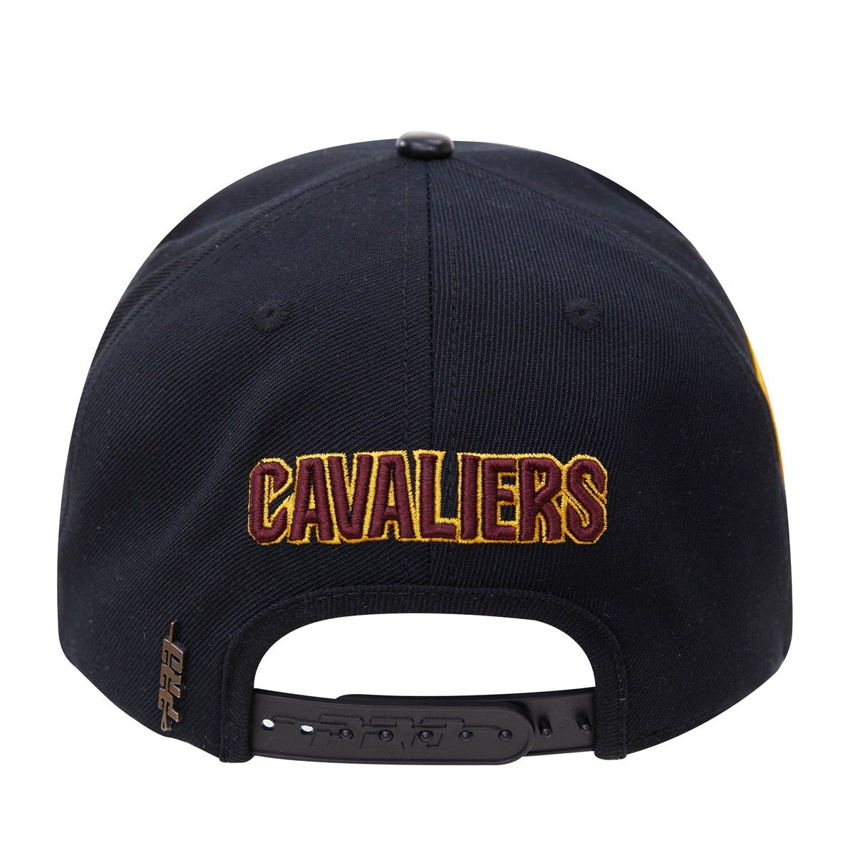 NBA CLEVELAND CAVALIERS STACKED LOGO WOOL UNISEX SNAPBACK HAT (BLACK)