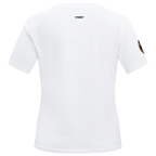 NBA CLEVELAND CAVALIERS CLASSIC T-SHIRT AJUSTÉ EN JERSEY SIMPLE À MANCHES COURTES POUR FEMME (BLANC)