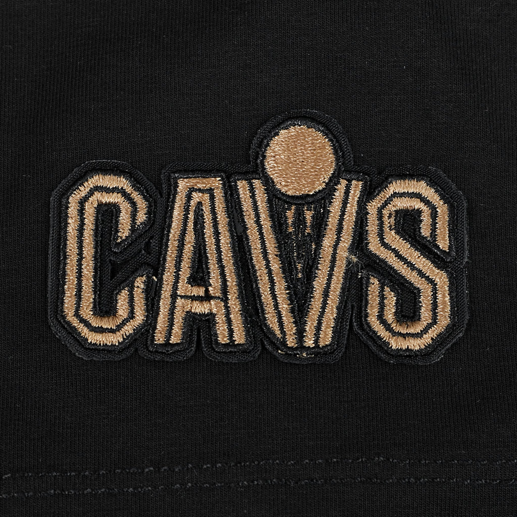 NBA CLEVELAND CAVALIERS MODERN ORIGINALS T-SHIRT EN JERSEY SIMPLE À COUPE CARRÉE POUR FEMME (NOIR)