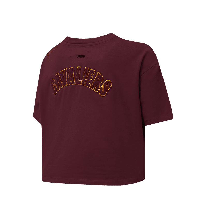 NBA CLEVELAND CAVALIERS CLASSIC WOMEN'S BOXY TEE (WINE)