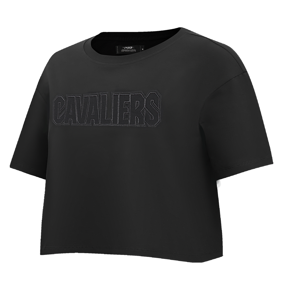 NBA CLEVELAND CAVALIERS NEUTRAL WOMEN'S BOXY TEE (BLACK)