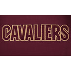 NBA CLEVELAND CAVALIERS CLASSIC T-SHIRT CÔTELÉ RAYÉ À MANCHES COURTES POUR GARÇON JUNIOR (LIE-DE-VIN)