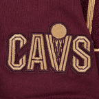NBA CLEVELAND CAVALIERS CLASSIC T-SHIRT CÔTELÉ RAYÉ À MANCHES COURTES POUR GARÇON JUNIOR (LIE-DE-VIN)