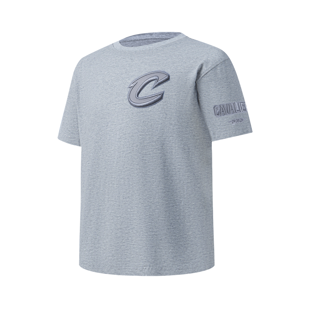 NBA CLEVELAND CAVALIERS NEUTRAL BIG BOY'S SS TEE (DARK HEATHER GRAY)