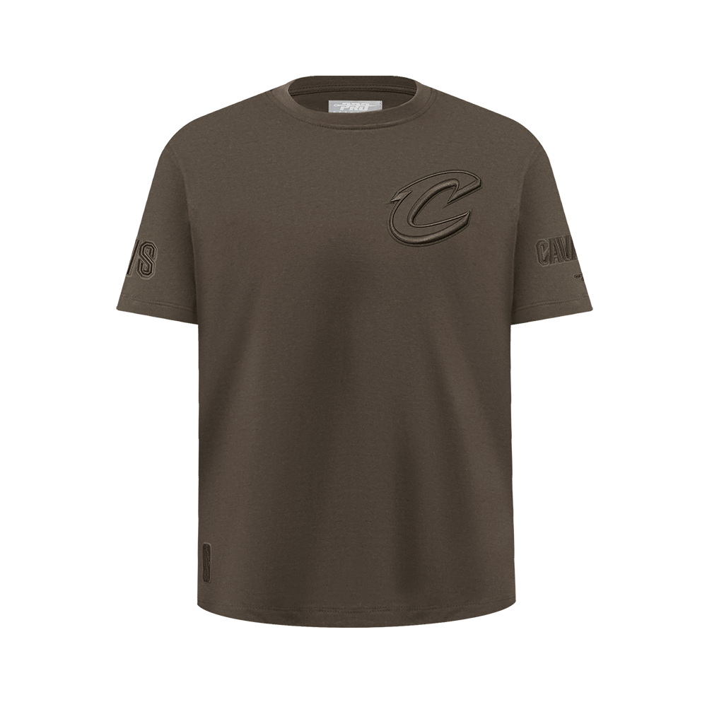 NBA CLEVELAND CAVALIERS NEUTRAL T-SHIRT À MANCHES COURTES POUR GARÇON JUNIOR (TAUPE FONCÉ)