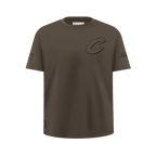 NBA CLEVELAND CAVALIERS NEUTRAL T-SHIRT À MANCHES COURTES POUR GARÇON JUNIOR (TAUPE FONCÉ)