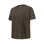 NBA CLEVELAND CAVALIERS NEUTRAL T-SHIRT À MANCHES COURTES POUR GARÇON JUNIOR (TAUPE FONCÉ)