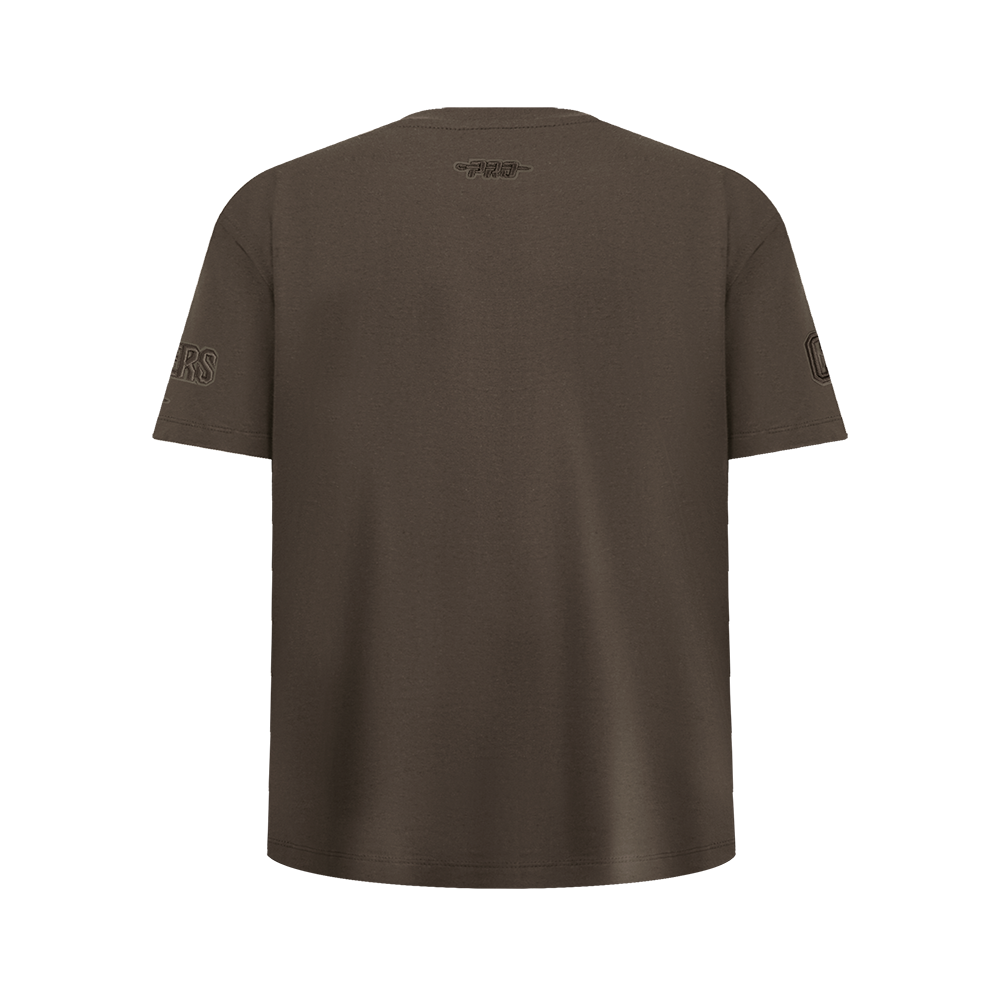 NBA CLEVELAND CAVALIERS NEUTRAL T-SHIRT À MANCHES COURTES POUR GARÇON JUNIOR (TAUPE FONCÉ)