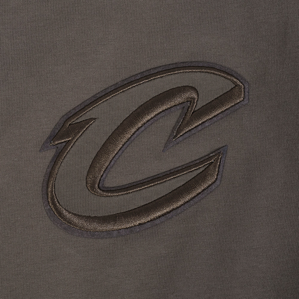 NBA CLEVELAND CAVALIERS NEUTRAL T-SHIRT À MANCHES COURTES POUR GARÇON JUNIOR (TAUPE FONCÉ)