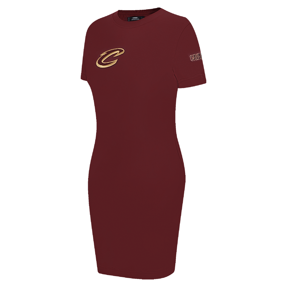 NBA CLEVELAND CAVALIERS CLASSIC WOMEN'S BODYCON DRESS (WINE)