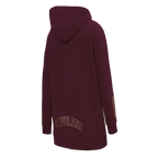 NBA CLEVELAND CAVALIERS CLASSIC WOMEN'S FLEECE HOODIE DRESS (WINE)