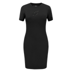 NBA CLEVELAND CAVALIERS TRIPLE BLACK WOMEN'S BODY CON DRESS (TRIPLE BLACK WOMEN'S)