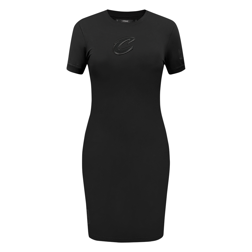 NBA CLEVELAND CAVALIERS TRIPLE BLACK WOMEN'S BODY CON DRESS (TRIPLE BLACK WOMEN'S)
