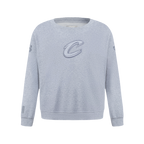 NBA CLEVELAND CAVALIERS NEUTRAL CHANDAIL À COL ROND EN MOLLETON POUR GARÇON JUNIOR (GRIS CHINÉ FONCÉ)