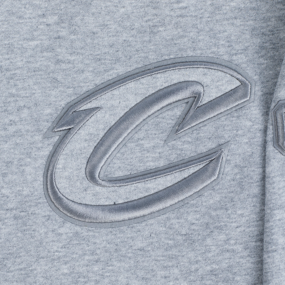 NBA CLEVELAND CAVALIERS NEUTRAL CHANDAIL À COL ROND EN MOLLETON POUR GARÇON JUNIOR (GRIS CHINÉ FONCÉ)