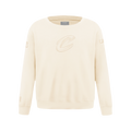 NBA CLEVELAND CAVALIERS NEUTRAL BIG BOY'S FLC CREWNECK (EGGSHELL)