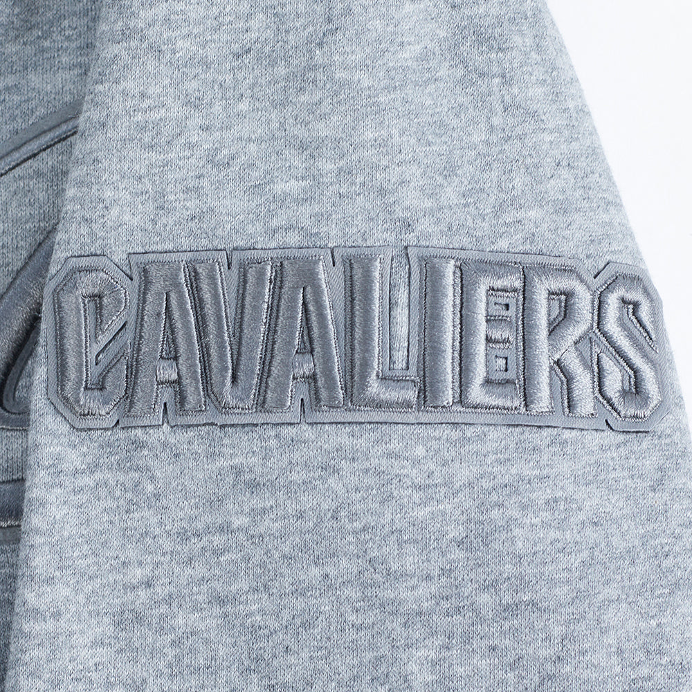 NBA CLEVELAND CAVALIERS NEUTRAL CHANDAIL À CAPUCHON EN MOLLETON POUR GARÇON JUNIOR (GRIS CHINÉ FONCÉ)