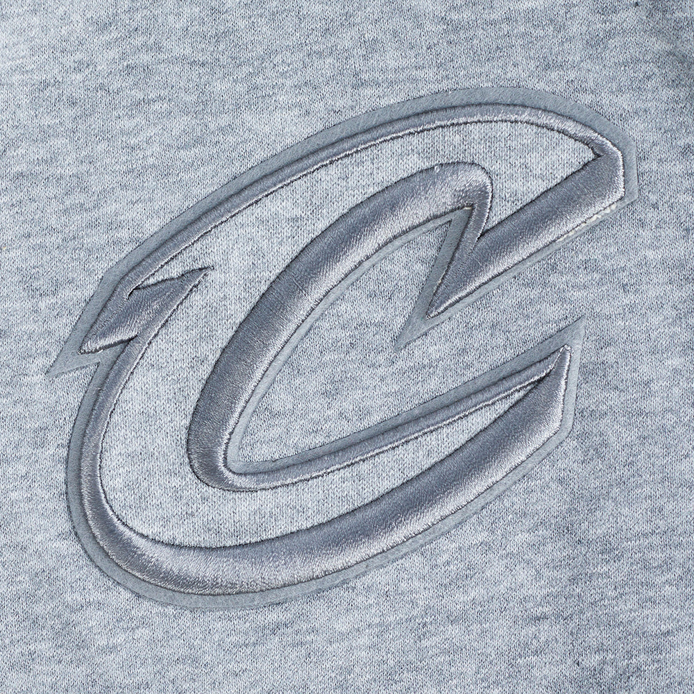 NBA CLEVELAND CAVALIERS NEUTRAL CHANDAIL À CAPUCHON EN MOLLETON POUR GARÇON JUNIOR (GRIS CHINÉ FONCÉ)