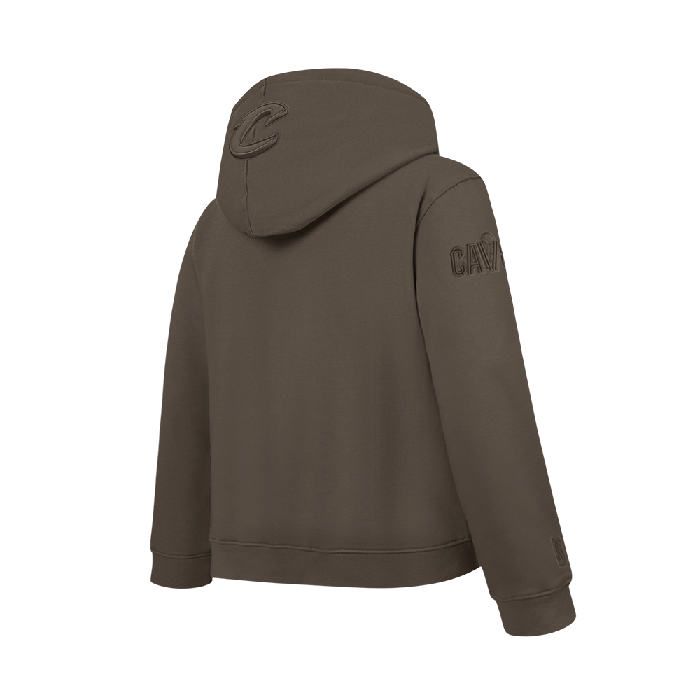 NBA CLEVELAND CAVALIERS NEUTRAL CHANDAIL À CAPUCHON EN MOLLETON POUR GARÇON JUNIOR (TAUPE FONCÉ)