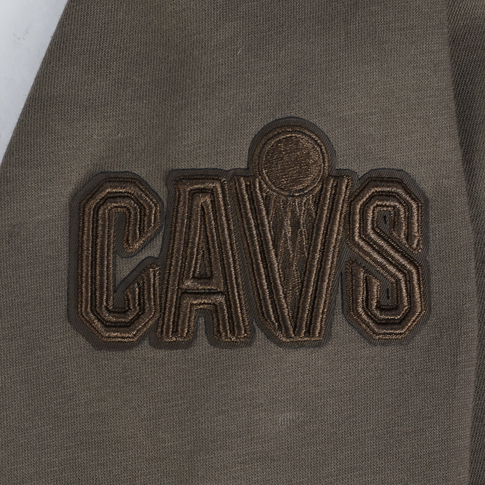NBA CLEVELAND CAVALIERS NEUTRAL CHANDAIL À CAPUCHON EN MOLLETON POUR GARÇON JUNIOR (TAUPE FONCÉ)