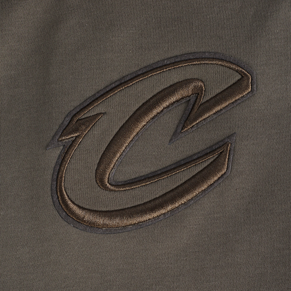NBA CLEVELAND CAVALIERS NEUTRAL CHANDAIL À CAPUCHON EN MOLLETON POUR GARÇON JUNIOR (TAUPE FONCÉ)