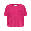 NBA CLEVELAND CAVALIERS TRIPLE PINK BIG GIRL'S SS BOXY TEE (BEETROOT PURPLE)