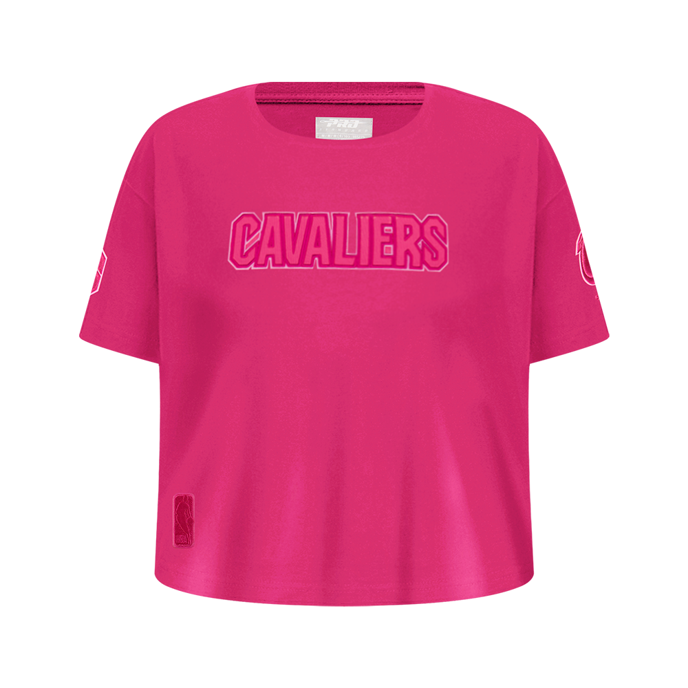 NBA CLEVELAND CAVALIERS TRIPLE PINK BIG GIRL'S SS BOXY TEE (BEETROOT PURPLE)