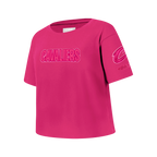 NBA CLEVELAND CAVALIERS TRIPLE PINK BIG GIRL'S SS BOXY TEE (BEETROOT PURPLE)