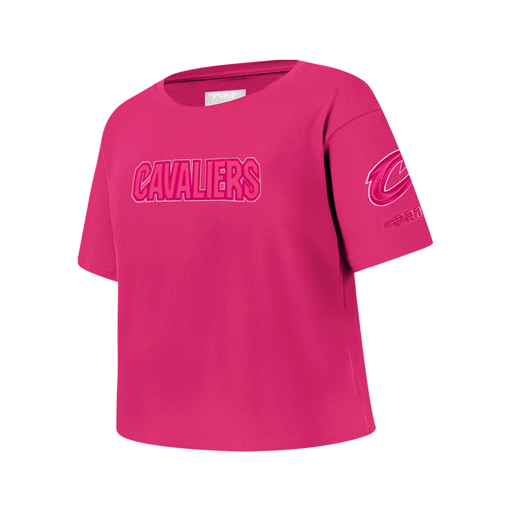 NBA CLEVELAND CAVALIERS TRIPLE PINK BIG GIRL'S SS BOXY TEE (BEETROOT PURPLE)