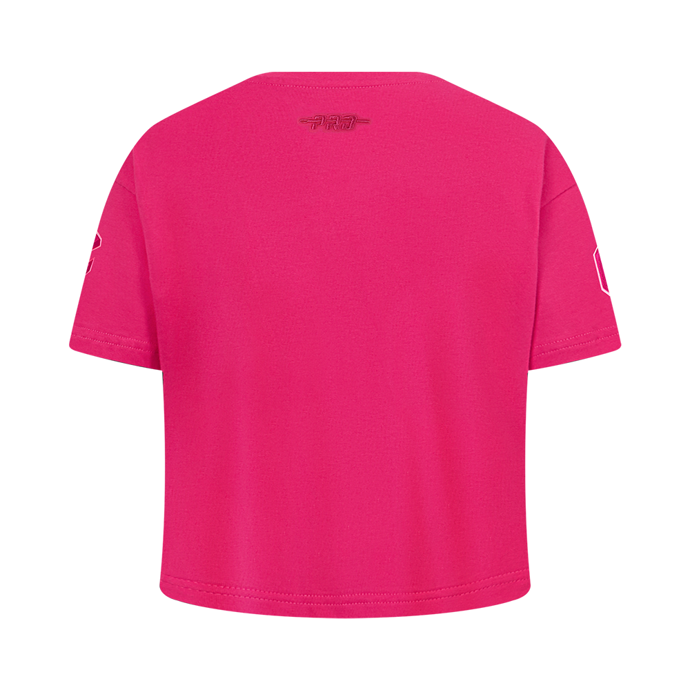 NBA CLEVELAND CAVALIERS TRIPLE PINK BIG GIRL'S SS BOXY TEE (BEETROOT PURPLE)