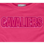 NBA CLEVELAND CAVALIERS TRIPLE PINK BIG GIRL'S SS BOXY TEE (BEETROOT PURPLE)
